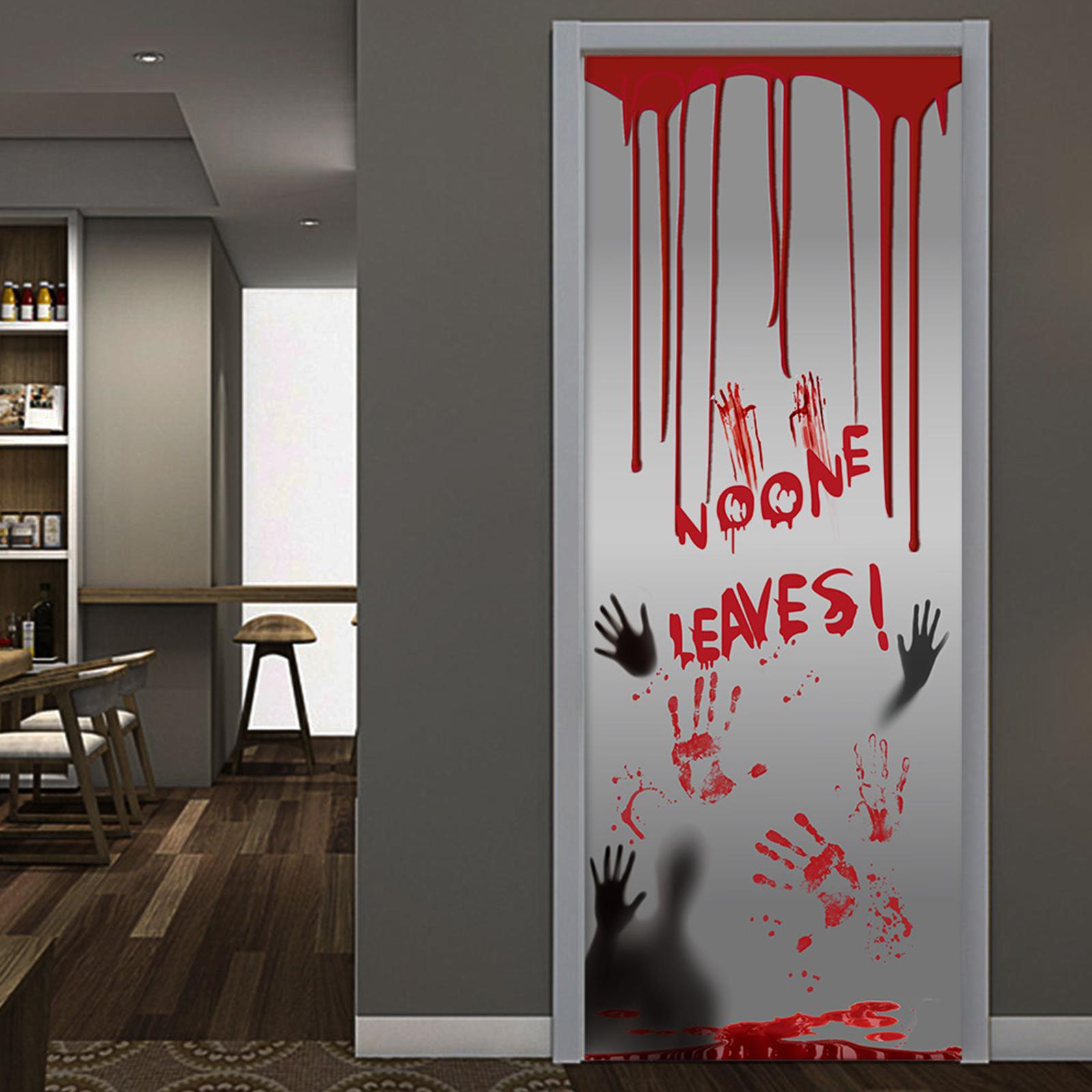 Nhãn dán cửa sổ trang trí Halloween đáng sợ