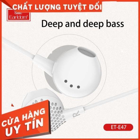 Tai Nghe Có Dây Earldom Cách Âm Chống Ồn Cực Tốt E47 hàng chính hãng