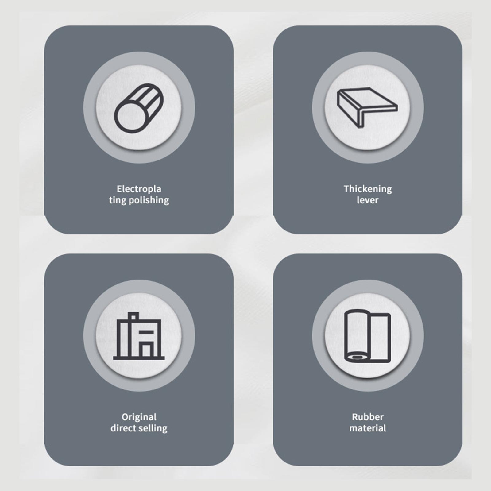 Telescopic Suitcase Travel Luggage Handle Luggage Case Black Flexible Grip