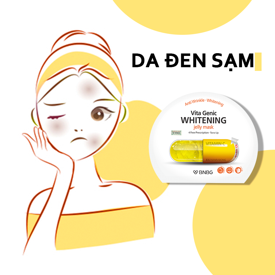 Mặt Nạ BNBG Vàng Dưỡng Trắng Vita Genic Whitening Jelly Mask 30ml
