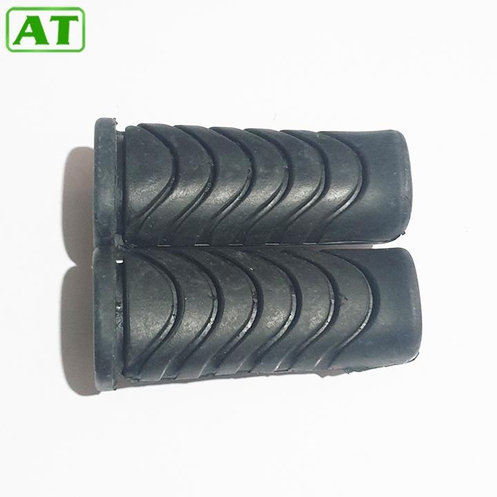 Bộ 2 Cao Su Gác Chân Để Chân Trước Dành Cho Xe Wave Màu Đen