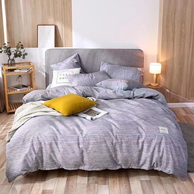 Set Chăn Ga Gối Cotton Tici Hàng Nhập Khẩu Cao Cấp 4 Món 6 Màu Bắt Mắt