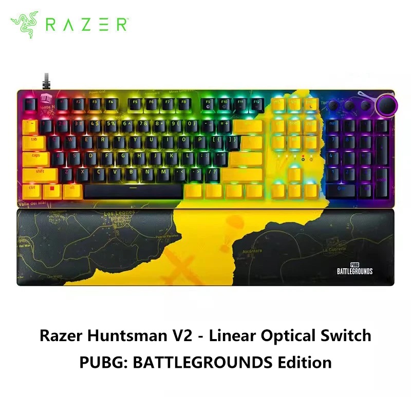 [Mới, hàng chính hãng] Bàn phím Razer Huntsman V2 (Linear Optical Switch) PUBG: BATTLEGROUNDS Edition