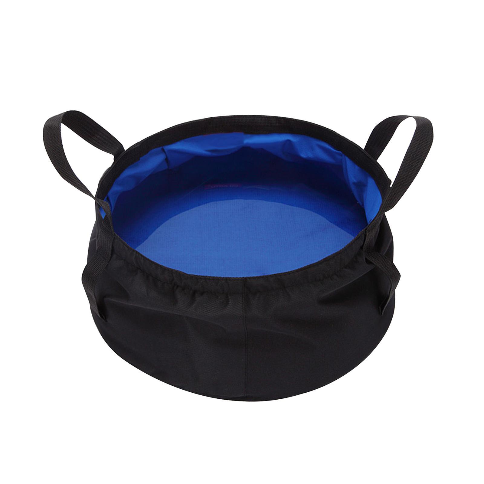 Waterproof Collapsible Water Bucket with Storage Bag Lightweight Water Container Wash Basin for Camping Fishing Backpacking Boat Car Washing