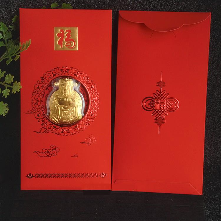 Bao Lì Xì Thần Tài Vàng 24k, Bao Lì Xì Thần Tài May mắn Rước tài Lộc vào năm 2022 - Mẫu 1