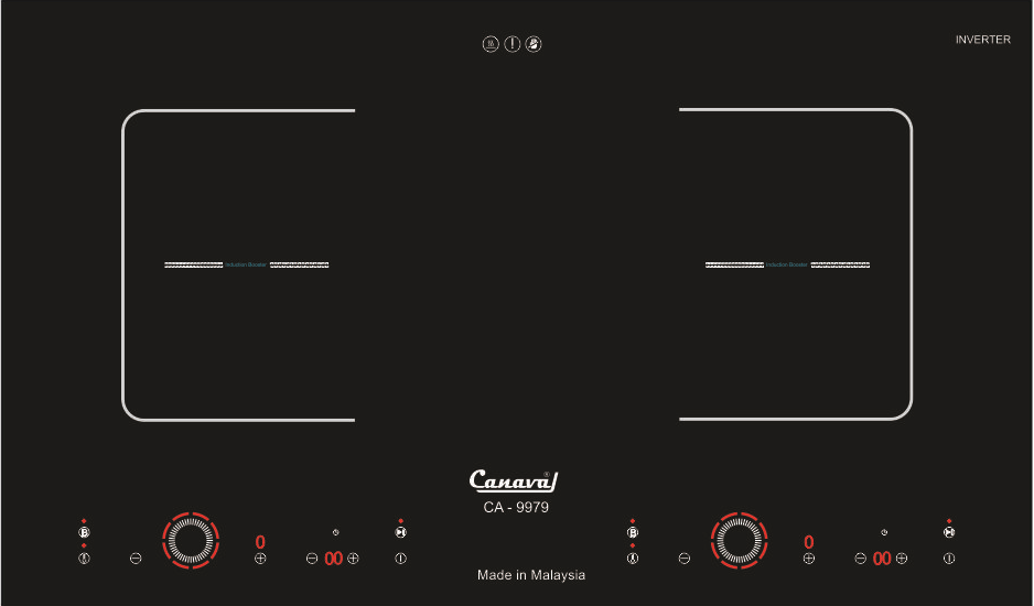 Hình ảnh Bếp điện từ đôi Canaval CA9979 - Hàng nhập khẩu