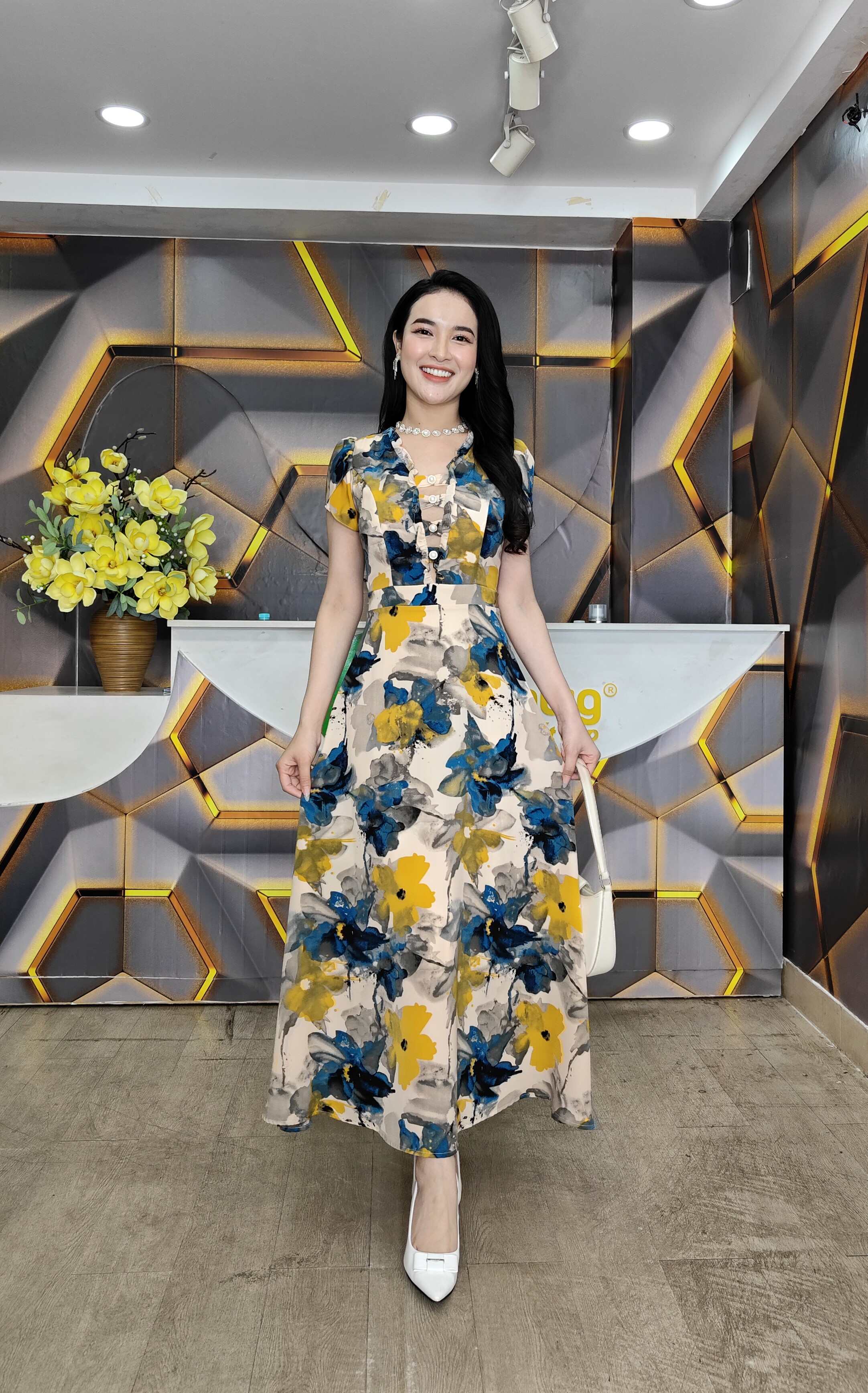 Đầm xòe - Y1572 - Thương hiệu Zonbig