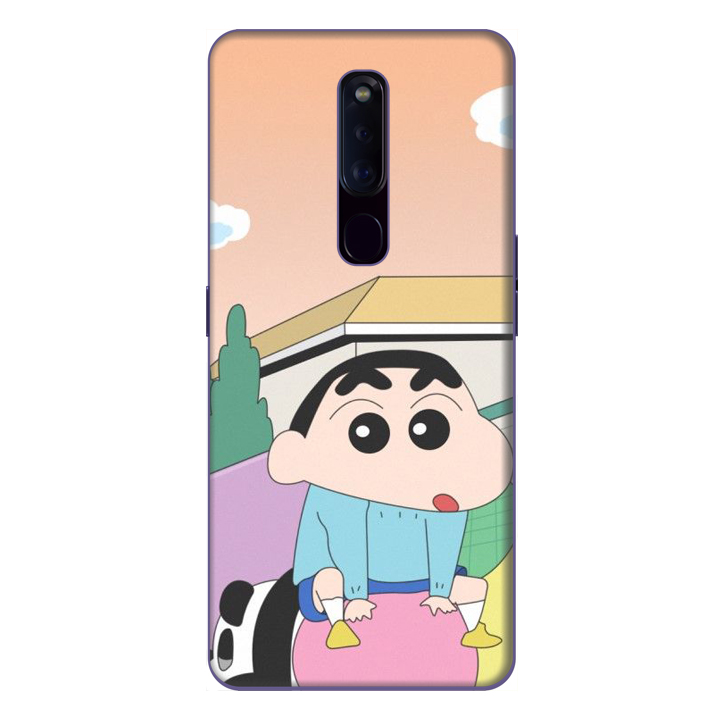 Ốp lưng điện thoại Oppo F11 Pro hình Cậu Bé  và Gấu Panda - Hàng chính hãng