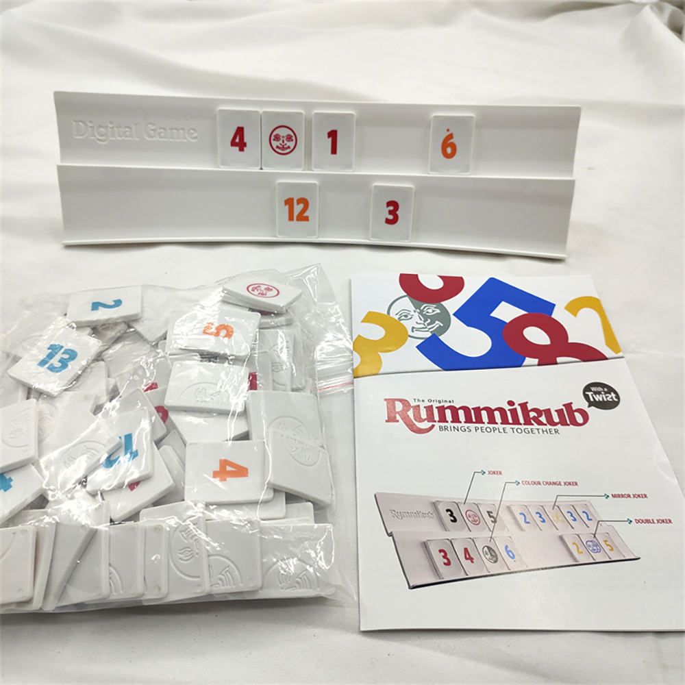 Board game Rummikub Bộ trò chơi Rummy Mạt chược Israel với bảng số nhựa