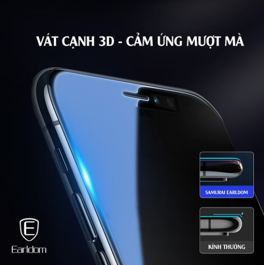 Miếng Kính Cường Lực Samurai Chống Ánh Sáng Xanh Che Toàn Bộ, Dành Cho iPhone - Hàng Chính Hãng