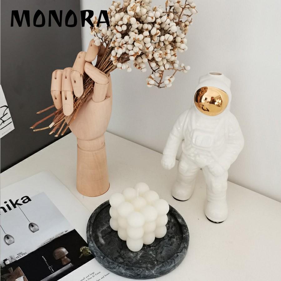 Nến thư giãn hình khối Rubik MONORA C1 trang trí không khói sáp decor phụ kiện trang trí phòng - candle decor