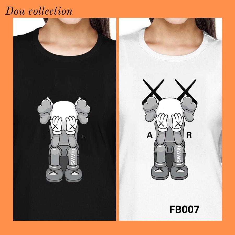 Áo Phông Nam Nữ Tay Ngắn Kaws Hoạt Hình - Mã AT034