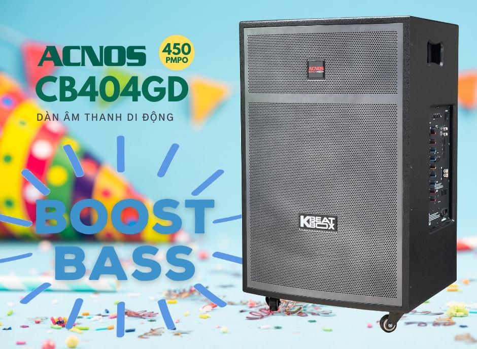 [HÀNG CHÍNH HÃNG] Dàn karaoke di động ACNOS CB404GD