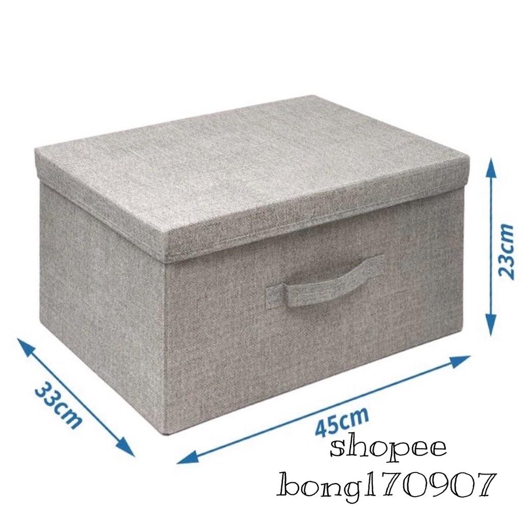 Hộp Đựng Quần Áo xuất thị trường Hàn Quốc sang trọng size lớn 45x33xH23cm (Storage Box)