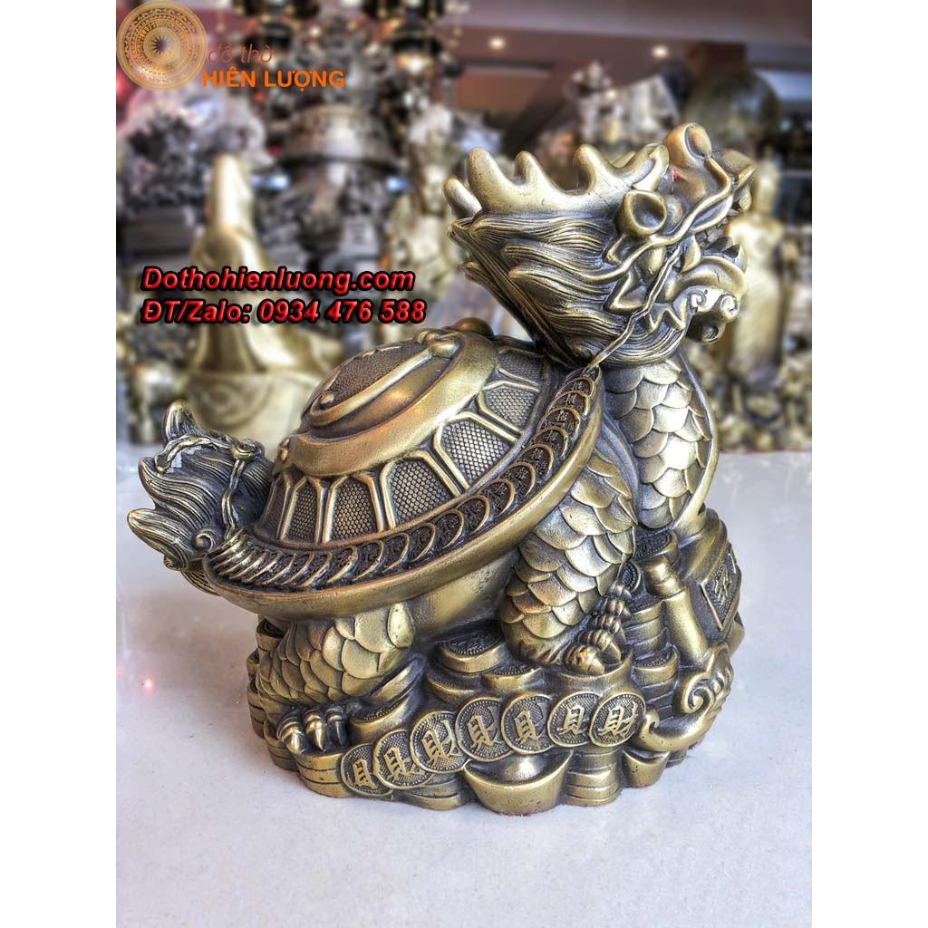 Tượng Linh Vật Long Quy Lưng Chữ Phúc Cỡ To - Vật phẩm phong thủy