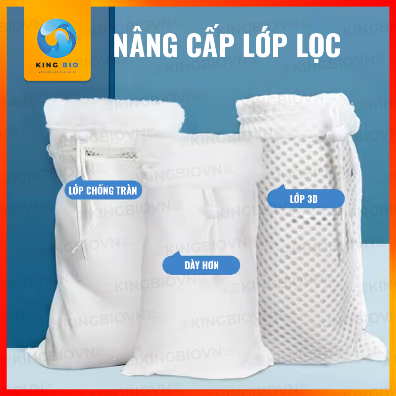 Túi lọc bể cá cao cấp Yee – túi lọc dày 3 lớp, lọc cặn, lọc thô cho bể cá