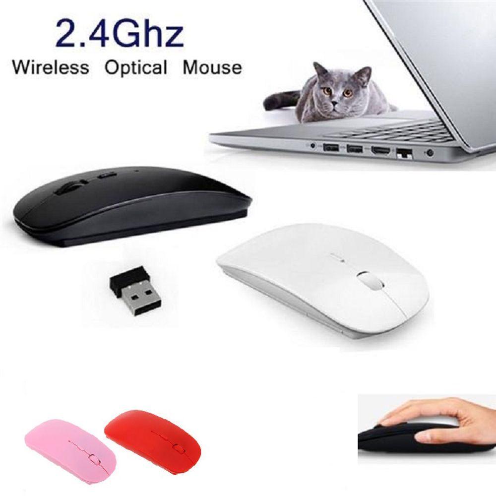 Chuột không dây siêu mỏng 1600 dpi cho PC laptop 2.4g / nhiều màu sắc tùy chọn