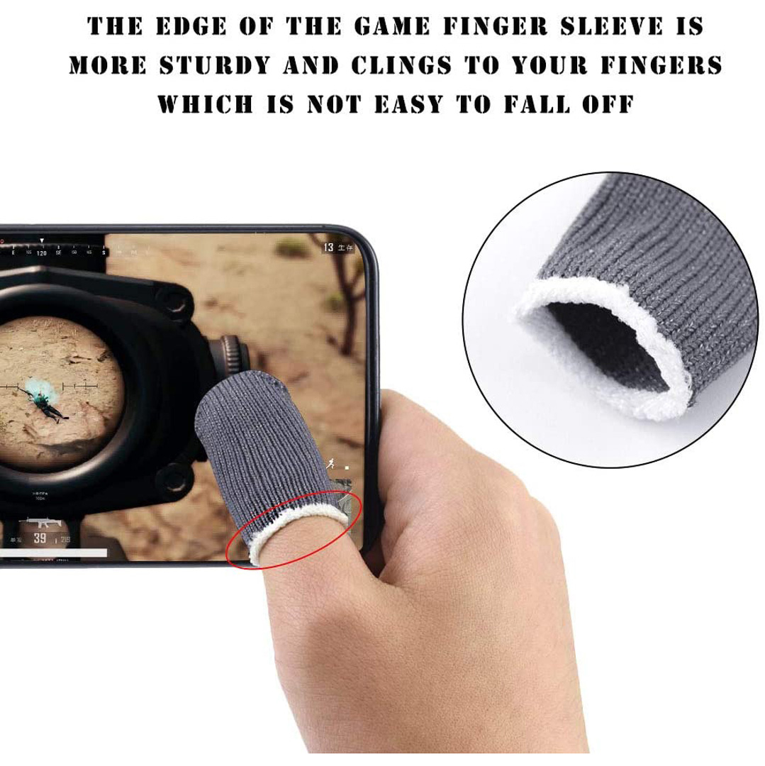 Bộ 2 bọc ngón tay cảm ứng chơi game mobile thoáng khí chống trượt ra mồ hôi và xây xước màn hình