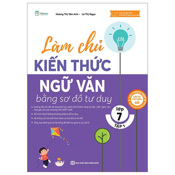 Sách - Làm Chủ Kiến Thức Ngữ Văn Bằng Sơ Đồ Tư Duy Lớp 7 - Tập 1 (Theo SGK Bộ Kết Nối Tri Thức Với Cuộc Sống)