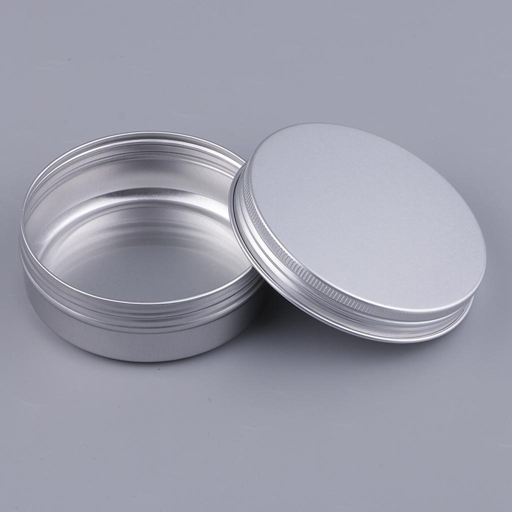 5 Pieces Aluminum Cosmetic Pot Lip Balm Jar Containers Oil Wax Empty