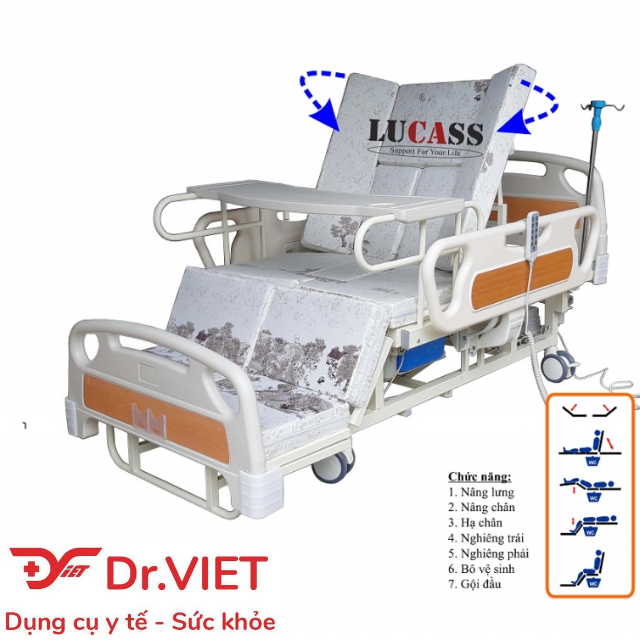 GIƯỜNG BỆNH NHÂN Y TẾ ĐA NĂNG ĐIỆN CƠ LUCASS GB-4 CHÍNH HÃNG NHẬP KHẨU GIÁ RẺ GIAO HOẢ TỐC TRONG VÒNG 30 PHÚT - 2 TIẾNG