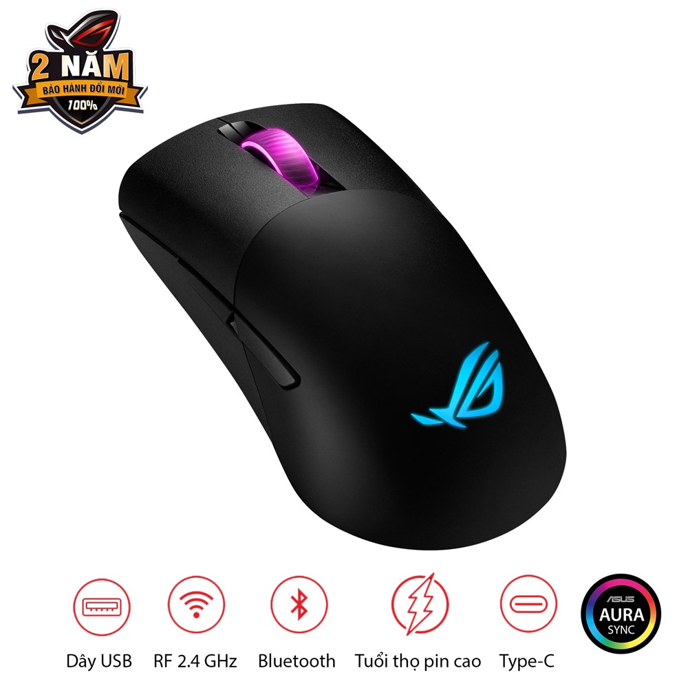 Chuột Gaming Asus Rog Keris Wireless Bluetooth - Hàng Chính Hãng