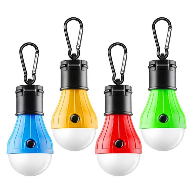 LED Tent Hanging Lamp 4 Modes Outdoor SOS Emergency Carabiner Bulb Light Emergency Light Lantern Hiking Energy Saving Lamp