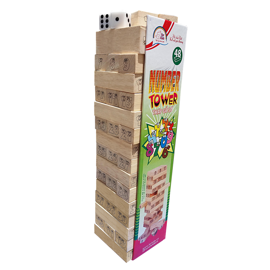 Đồ Chơi Rút Gỗ Số NumberTower Forkids