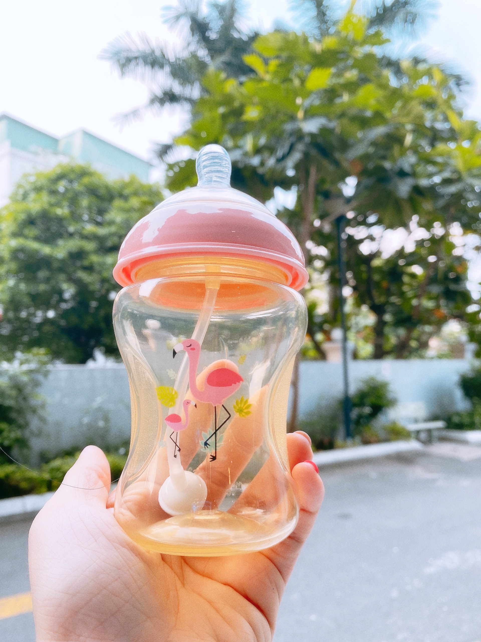 Bình Sữa Loluli PP Cổ Rộng Chống Sặc Cho Bé Chính Hãng - 210ml