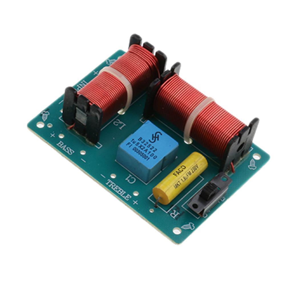 2Pcs Treble Bass  Frequency Divider Speaker Crossover Filters Board