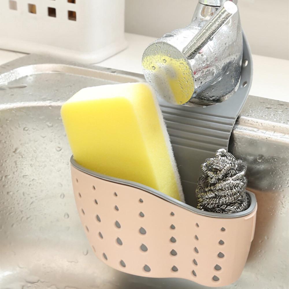 Giá treo có móc đựng đồ gắn vòi nước bồn rửa chén