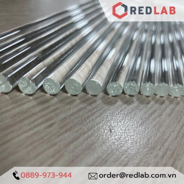 Đũa khuấy thuỷ tinh thí nghiệm phi 7mm dài 20cm 30cm 35cm 40cm hãng ONELAB , dùng khuấy hoá chất, thí nghiệm, làm son.