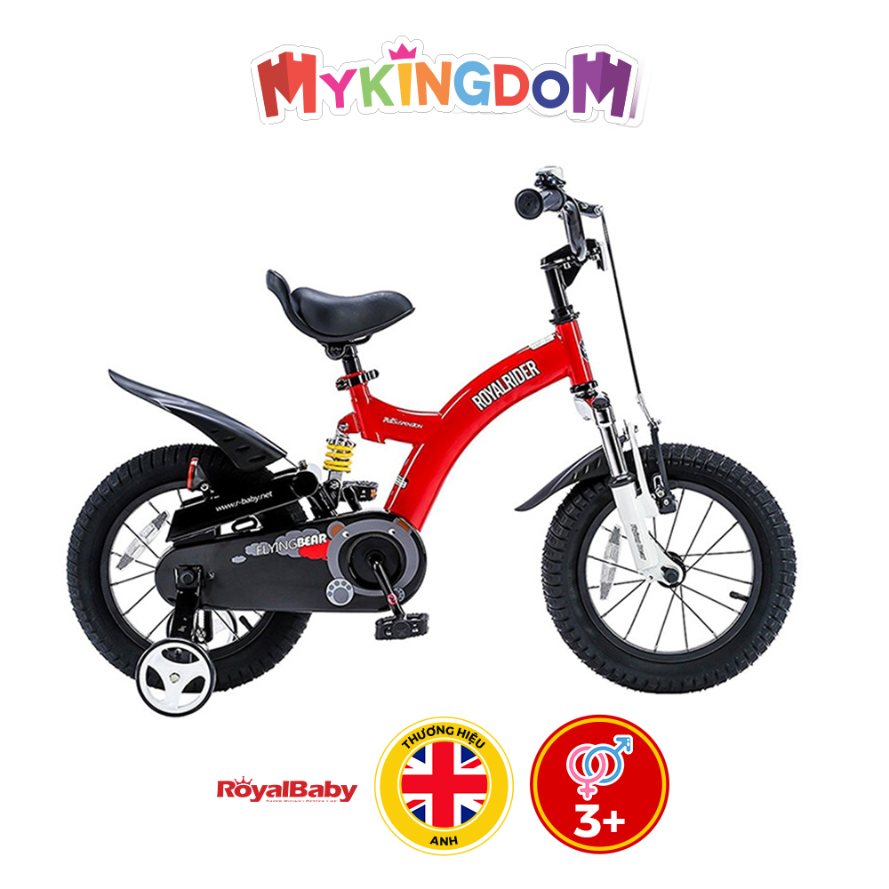 Xe Đạp Trẻ Em RoyalBaby Flying Bear 14&quot;, Màu Đỏ, Bé Từ 4-7 Tuổi RB14B-9-RED