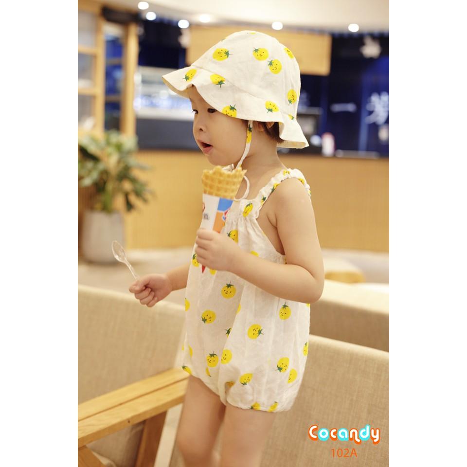 BỘ BBODYSUIT KÈM MŨ DỄ THƯƠNG CHO BÉ GÁI