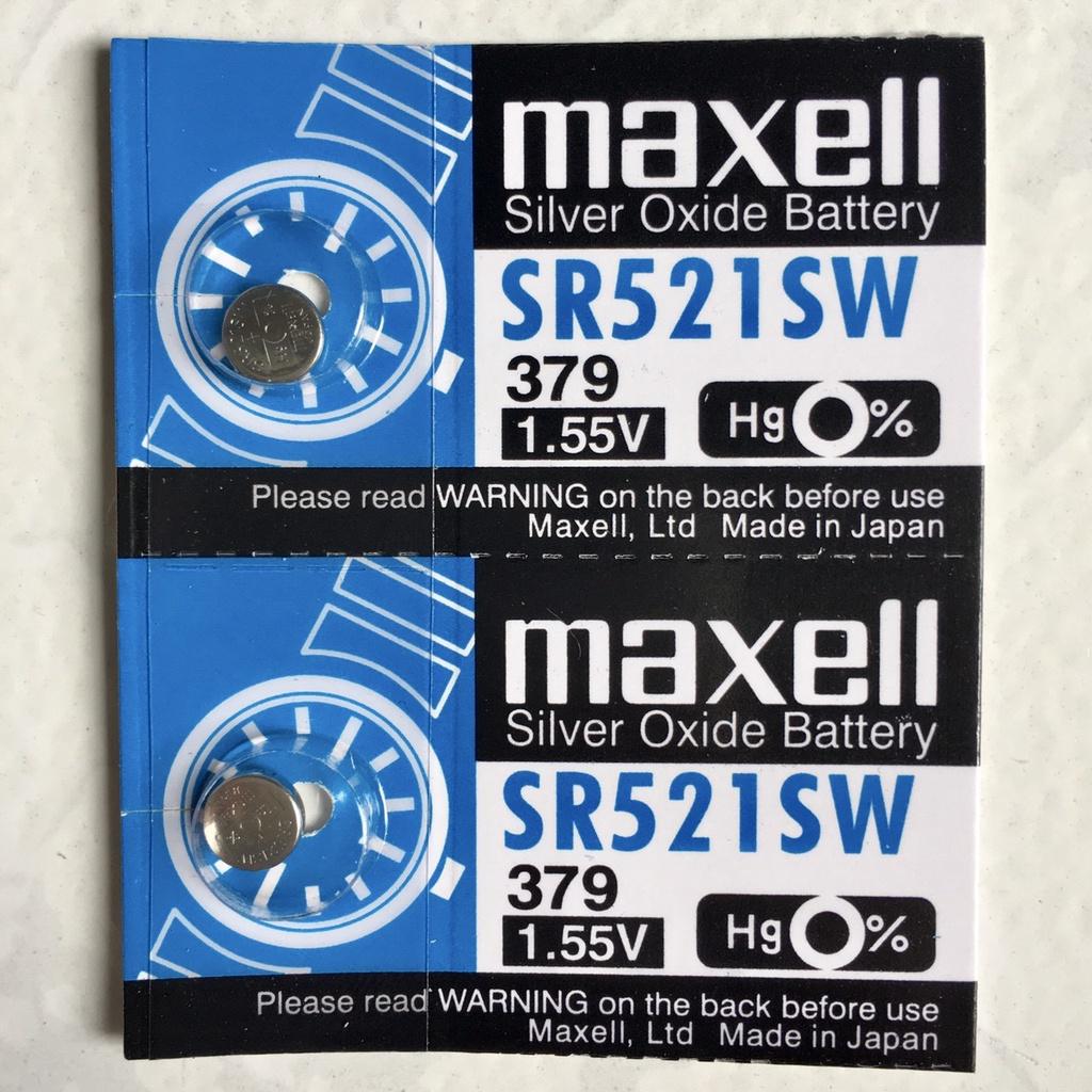 Pin Maxell Nhật Bản SR521SW / 379 / G0 Hàng Chính Hãng Made in Japan