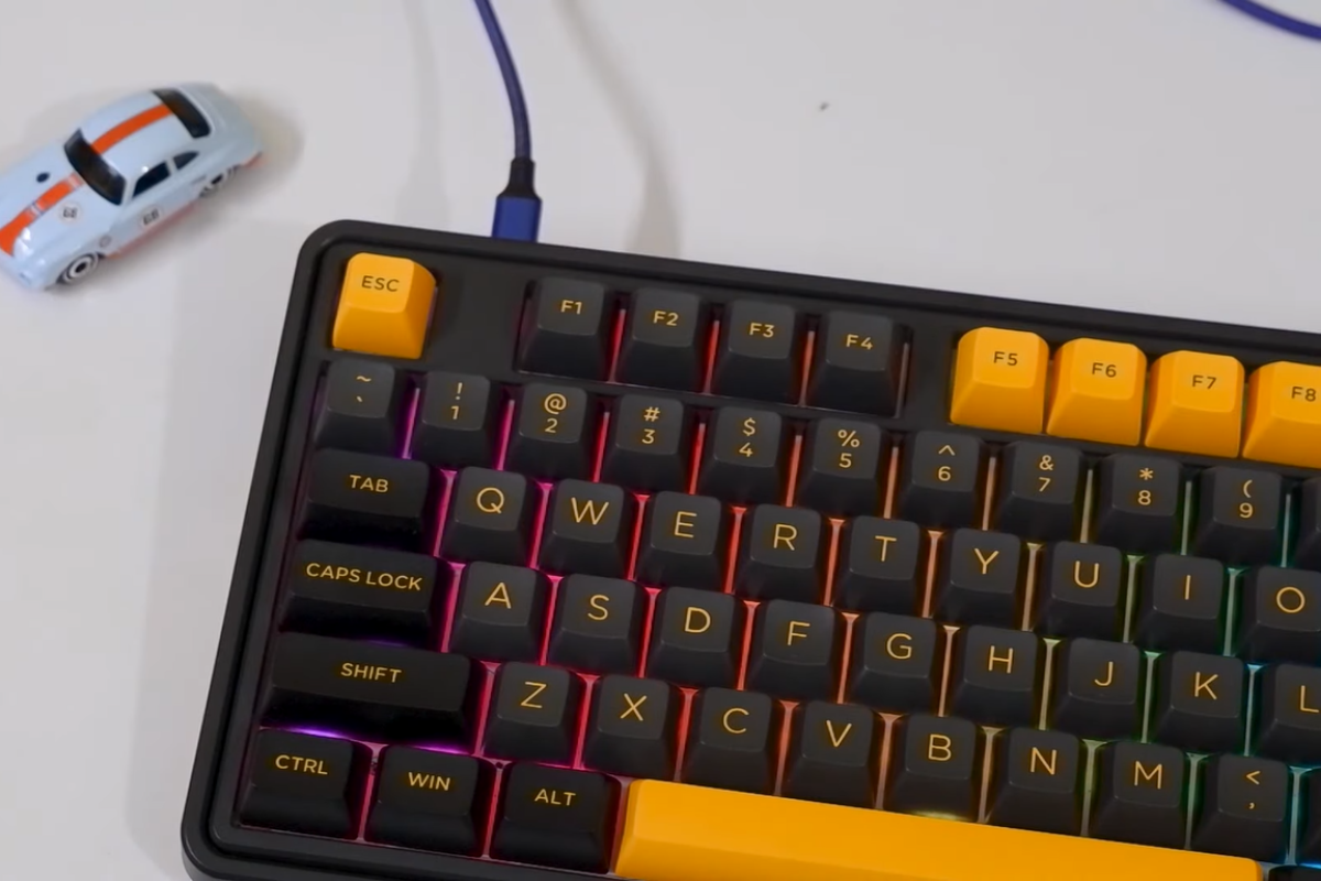 Bàn phím máy tính FL-Esports CMK87SAM Polar Night Black 3 Mode _Mới, hàng chính hãng