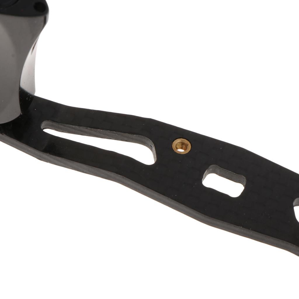 Carbon Fiber Fishing Reel Handle Aluminium Alloy Knob for Baitcasting