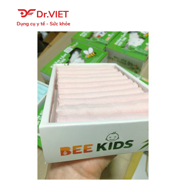 Khăn sữa sợi tre Bee Kids chính hãng thương hiệu Beevn - Khăn em bé mềm mịn, kháng khuẩn an toàn cho trẻ