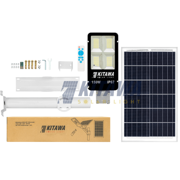 BC1150 Đèn Đường Năng Lượng Mặt Trời KITAWA Solar Light 150W