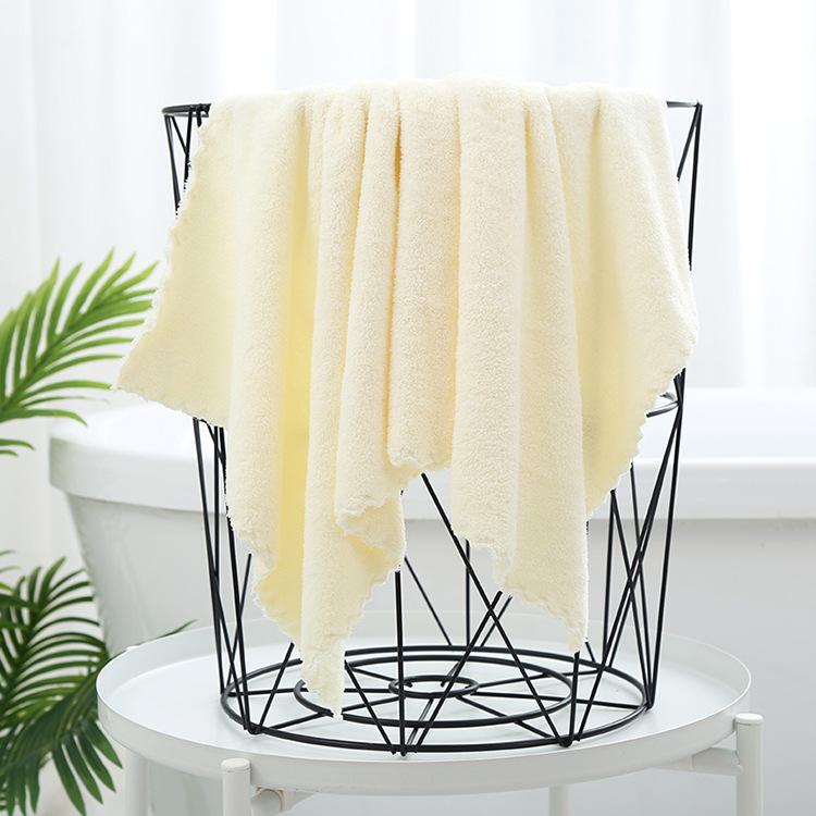 Khăn lau bằng vải lông cừu san hô mềm mại siêu thấm hút thoải mái đa năng 35*75