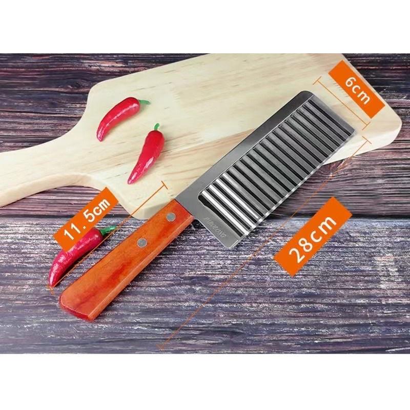 Dao cắt lát, tỉa sóng củ quả bằng inox