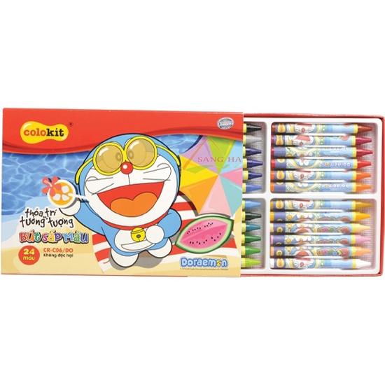 Bút Sáp màu  Doraemon CR-C04/DO- 10 màu - CR-C05/DO - 16 màu - CR-C06/DO - 24 màu