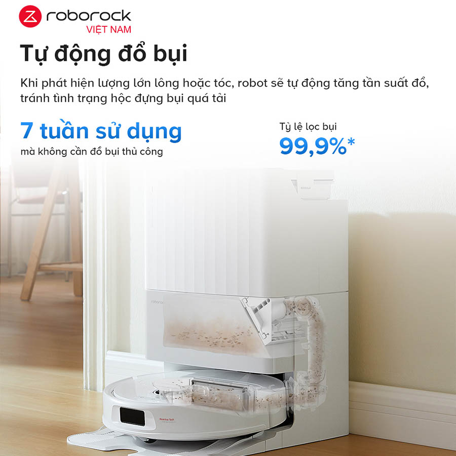 Robot hút bụi lau nhà Roborock Qrevo 5AE – Hàng Chính Hãng