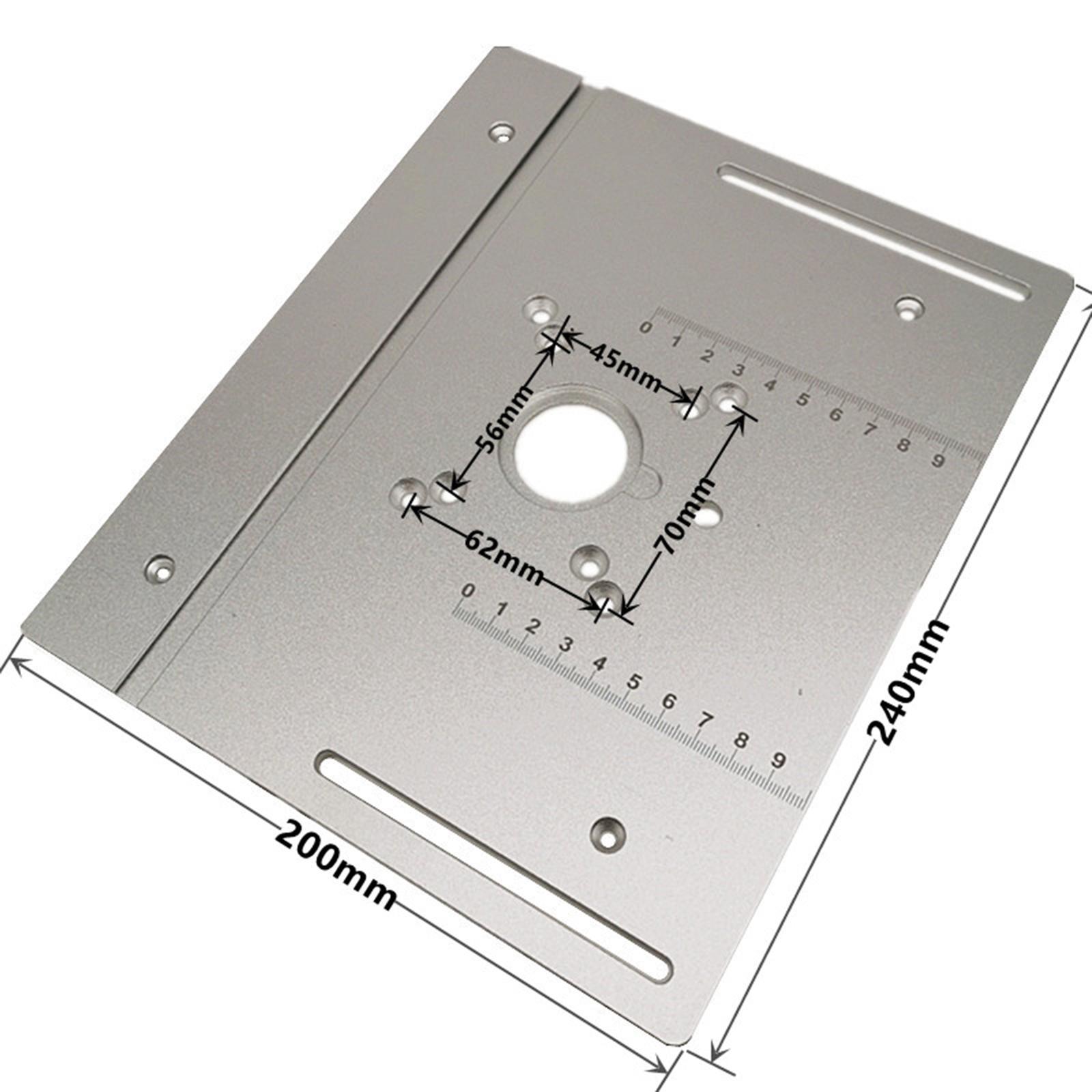 Router Table Insert Plate W/ Miter Gauge Fence Sliding Brackets Trimmer Tools for Trimming Machine