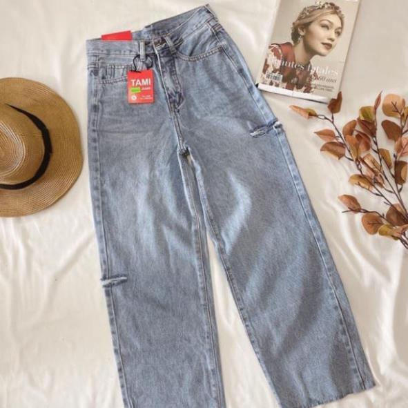 Baggy Jeans Ống Rộng Rách PT