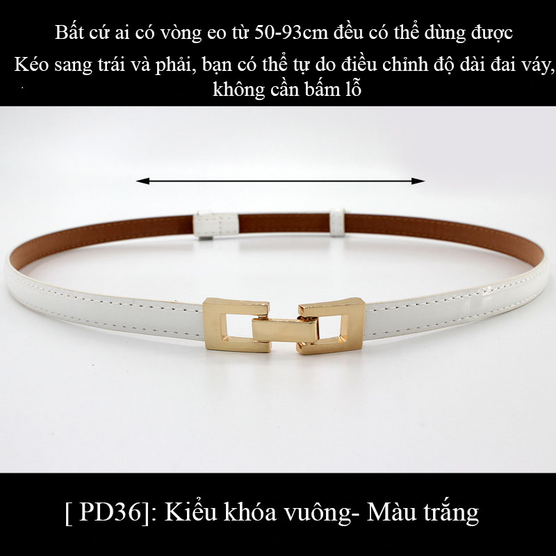 Đai váy thắt lưng nữ dây nịt nữ  bản nhỏ mã PD35