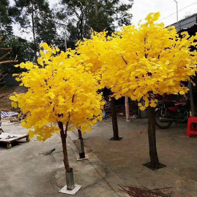 Cành Lá Bạch Đàn Màu Vàng - Làm cây giả