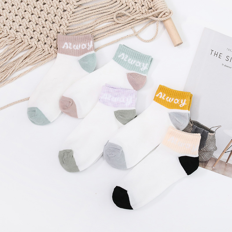 Tất Nữ Cổ Ngắn Nhiều Màu Dễ Thương, Vớ Nữ Cổ Ngắn Phong Cách Hàn Quốc - CB040