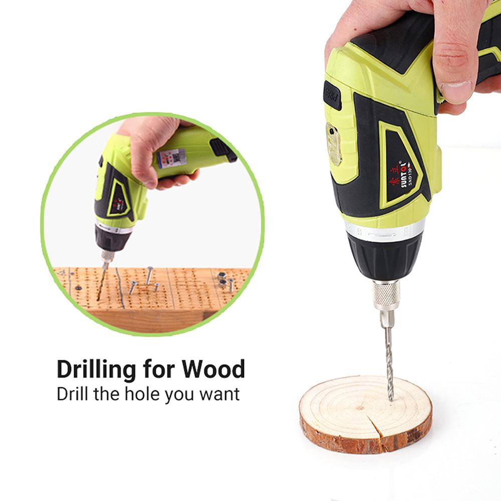 6.0N.m Cordless Electric Screwdriver 2PCS Rechargeable 1500mAh Li-ion 7 Torque Setting 2 Position Handle with LED Light