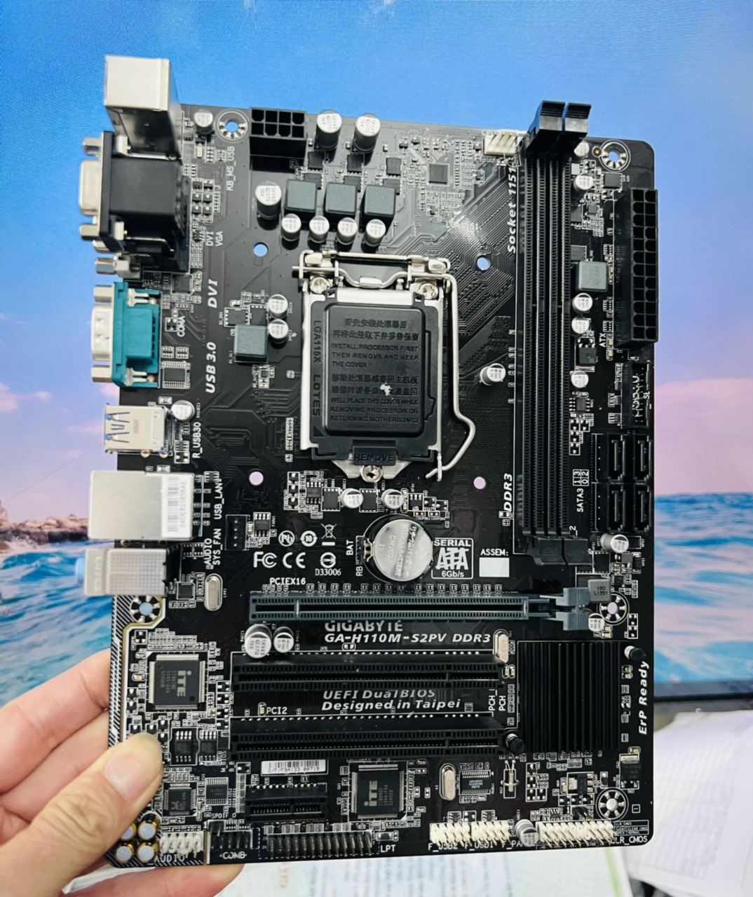 Bo Mạch Chủ (Mainboard) GIGABYTE GA-H110M-S2PV/ DDR3 (Hàng Chính Hãng)